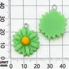 10-Color Resin Daisy Flower Charms for DIY Bracelets & Necklaces