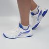 Li Ning Table Tennis Shoes Comfortable Simple Shock Absorption Support Breathable Non-Slip Low-Top Training Shoes Unisex Sneaker White Blue APTU005-1