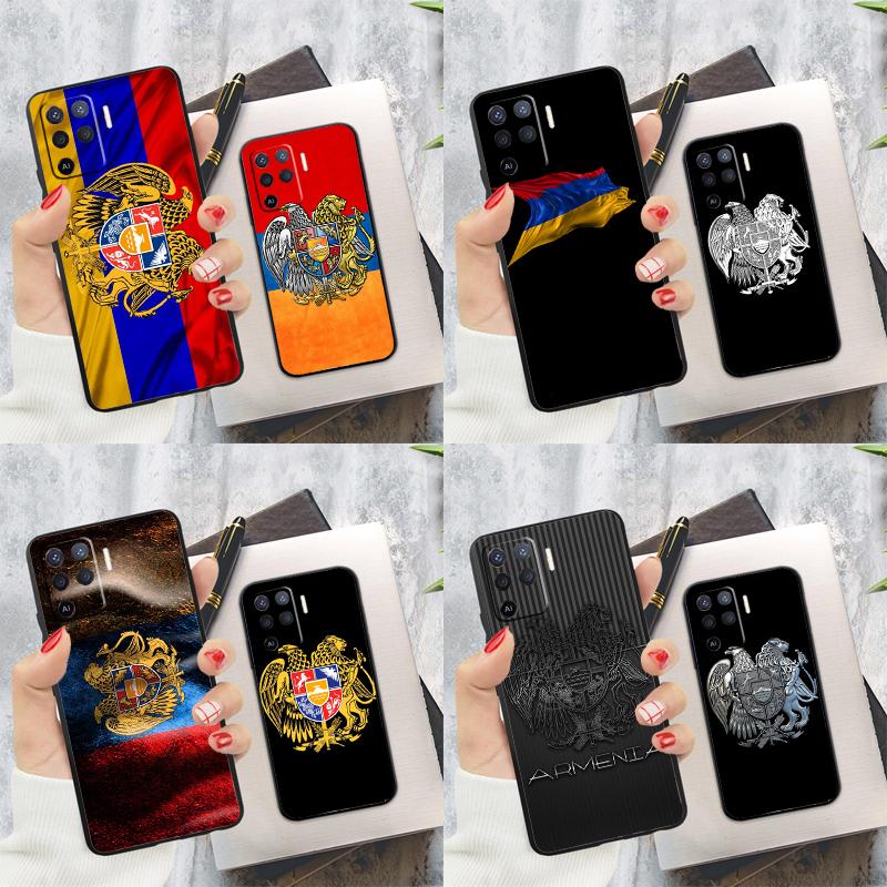 Armenia coat of arms Flag Cover For Oppo A78 A98 A74 A54 A94 A15 A16 A17 A52 A72 A76 A96 A53 A57S A58 A5 A9 Phone Case