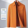 High-End Spring Business Casual Jacket - Turn-Down Collar, Zipper, Lightweight Executive Workwear