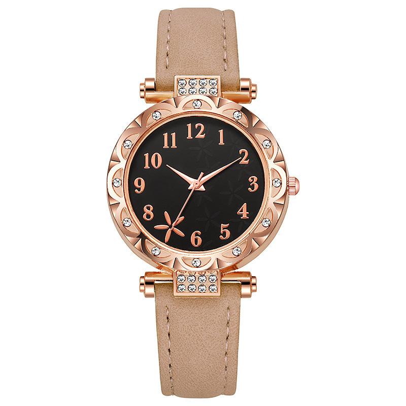Women's Fashion Watch Sweet Leisure Academy Style Leather Quartz Watch
