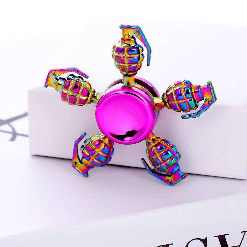 Metallischer Fidget Spinner mit landschaftlichem Motiv: Beliebtes Promi-Straßenmarkt-Dekompressionsspielzeug