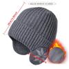 Unisex Männer Frauen Winter Warm Plüsch Gestrickt Benines Schnee Mode Skullies Mütze Neu Outdoor Kälteschutz Ohrenschutz Wollmützen