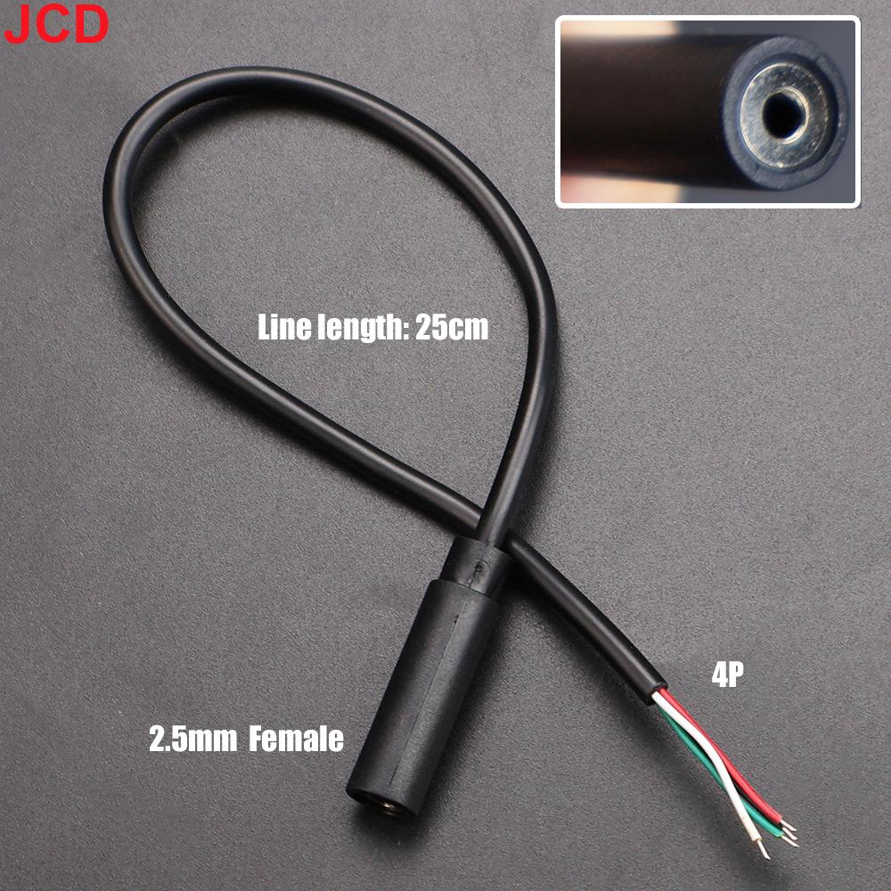 JCD 5Pcs 2.5/3.5mm Audio Cable Connector 2 3 4 Pole Mono Stereo Male Plug Female Jack Extension Wire AUX Headphone DIY Repair