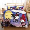 Hot Cartoon Character Kuromi Bedding Setkuromi Melody Duvet Cover Bed Set Quilt Cover PillowcaseKing Queen Size Bedding Set