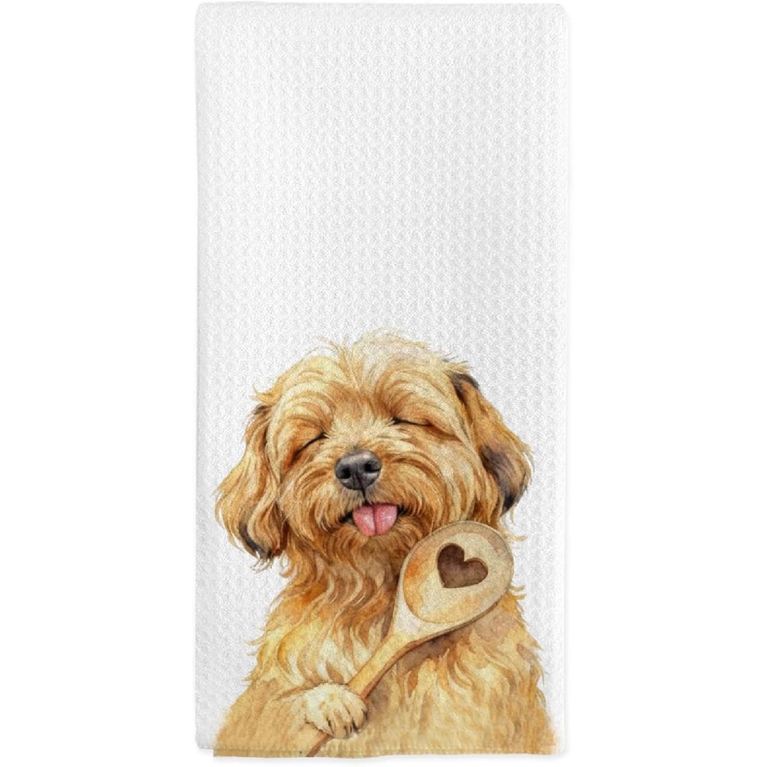 Orange Tabby Cat Kitchen Towels, Orange Tabby Cats Gifts for Women Cat Lovers, Funny Cats Chef Hand Dish Tea Towels for Kitchen Decor, 16x24 Inch Havanese