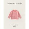 Insbobo Girls' Knitted Cardigan 2026 Spring New Style Baby Girl Sweater Kidsren's Knitted Jacket Stylish Top