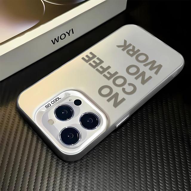 

Coffee, No Job Phone Max For iPhone 16 Pro 15 14 13 12 11 Case Funda Bumber Coque for iPhone 16. белый