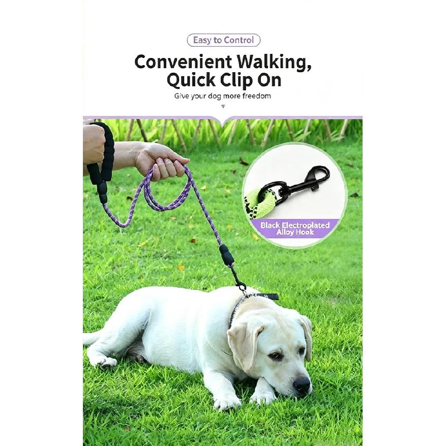 1.5/3 M Dog Leash Non Slip Foam Handle Pet Leash Dog Accessories Towing Ropes Large Middle Small Dogs Outdoors Pet Supplies