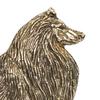 Collie Smooth – Key holder with a dog, brass handle for dog accessories | Art-Dog