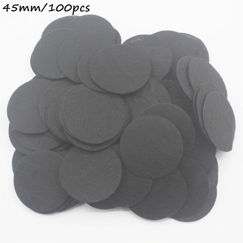 8/10/15/20/25/30/35/40/45/50mm Non Woven Round Felt Circle Pads for DIY Crafting Flower Backing Hair Accessories Vacuum Filters