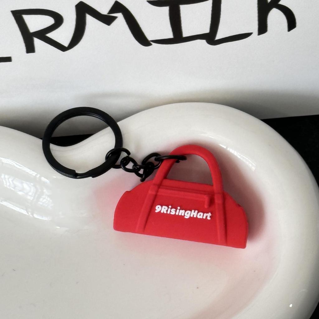 Miu Series Dumbbell Plate Keychain: Trendy Fitness Accessory & Sports Jewelry Gift