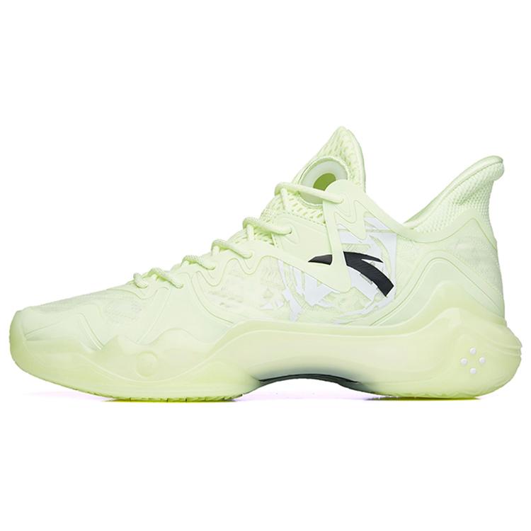 

New Anta Shock Wave 4 Durable Breathable Low Top Basketball Shoes Neon Green 112231106-4 40