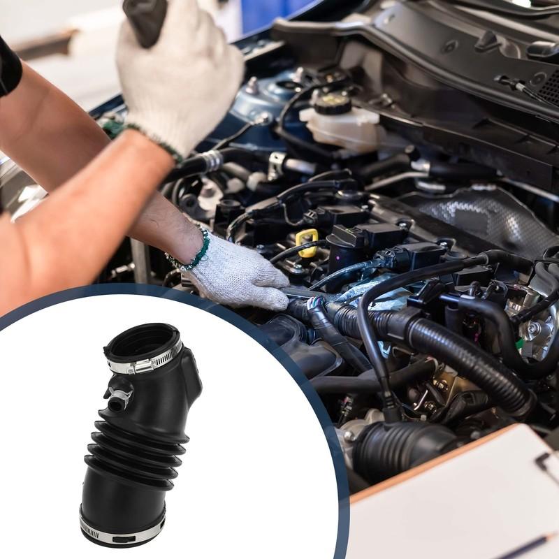 UXCELL Car Intake Hose Tube with Clamps for Honda Odyssey 2011 2012 2013 2014 2015 2016 2017 Black