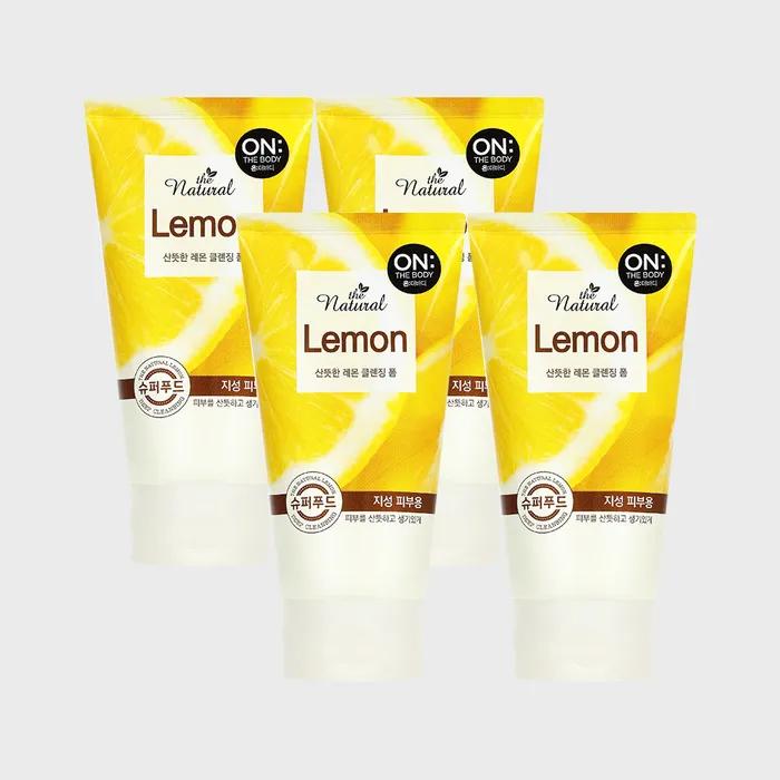 On the Body_On the Body The Natural Refreshing Lemon Cleansing Foam 120g x 4