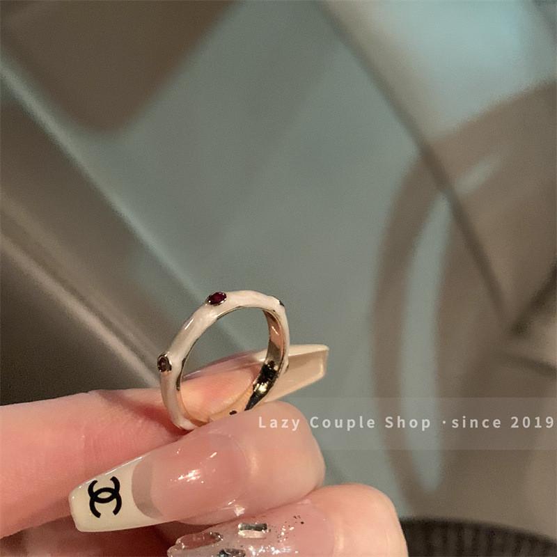 Inspired Fashionable Korean Zircon Ring Set With Multiple Color Options For Women Modern