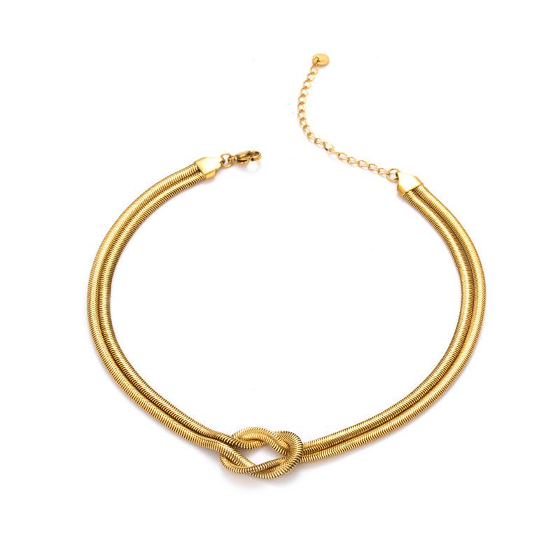 18K Gold Trendy Cuban Link Necklace: European & American Style, Non-Fading, Fashionable Personalized Chain, High-End Jewelry.