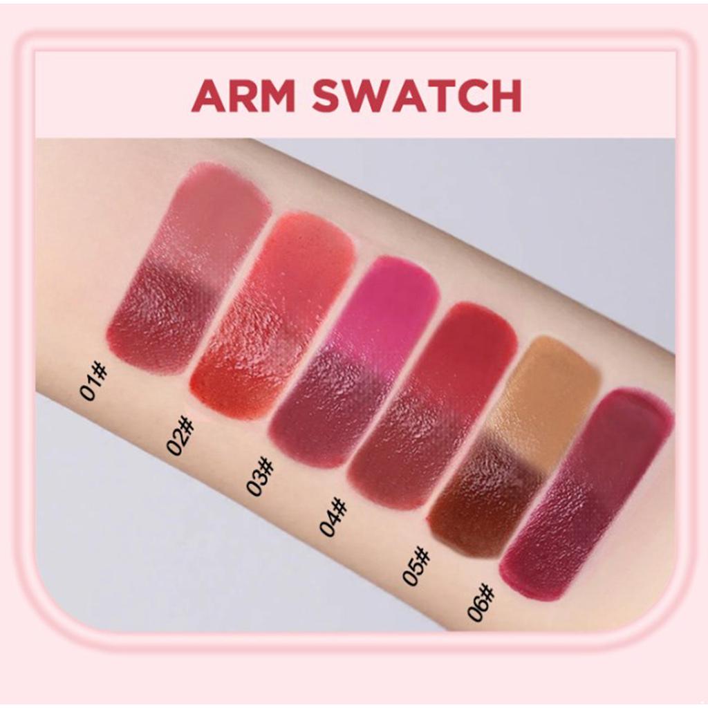 1Pc Glossy Lip Stain – Hydrating Formula, Smudge-proof & Pigmented Color