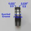 High Performance Mig Welder Wire Drive Roller Assembly 0 8 0 9 Kunrled Groove 030 035 For Chicago Electric Kit