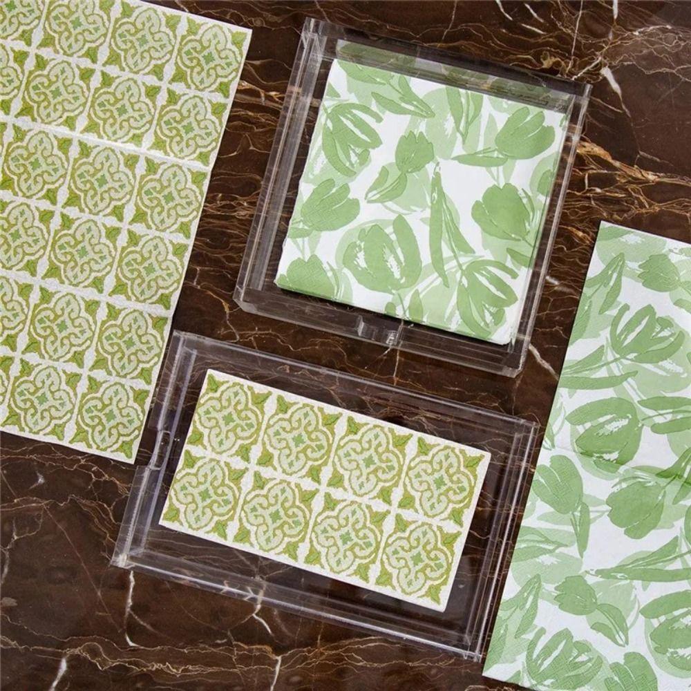 Acrylic Tissue Box Modern Guest Towel Holder Household Tissue Paper Dispenser Case  Restaurant