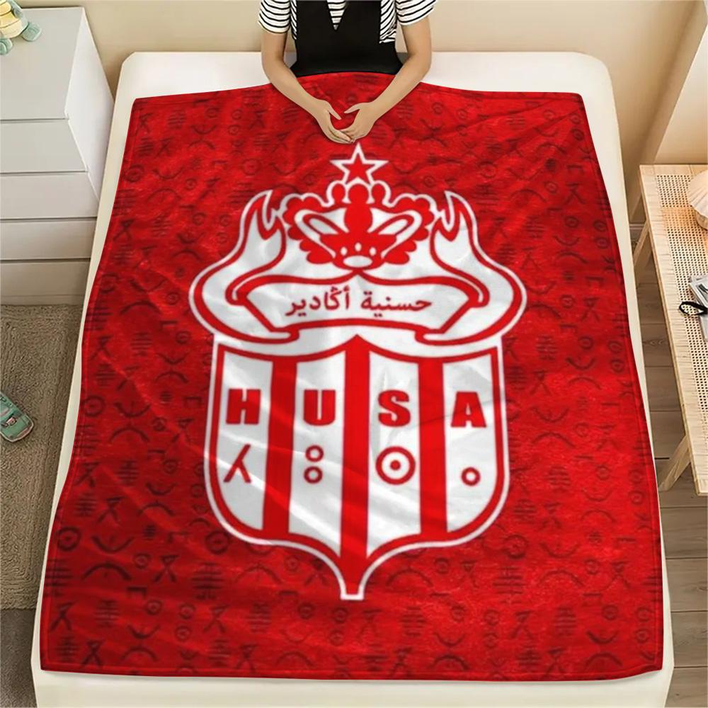 1Pc Hassania Agadir Print Flannel Blanket High Quality Warm Comfortable Cover for All Seasons Perfect for Gifts Home Decor
