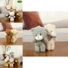 Adorable Mini Teddy Bear Plush Keychain Accessory Soft Cuddly Doll For Children