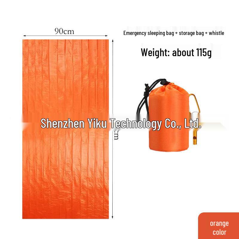 Portable Emergency Survival Sleeping Bag with Multifunctional Insulation for Hiking and Camping