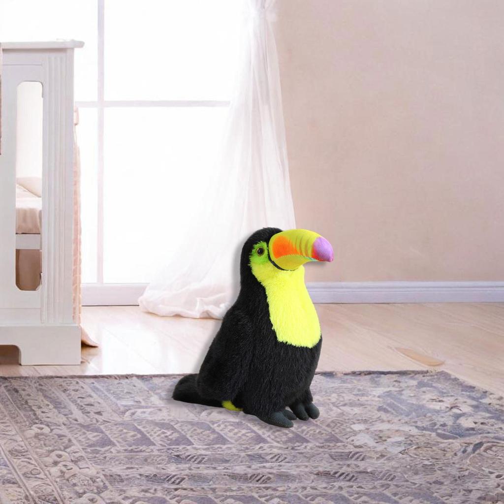 Tukan Spielzeug Realistisch Kuschelig Dekoration Gastgeschenke Multifunktionales Geschenk Stoffpuppe Robust für