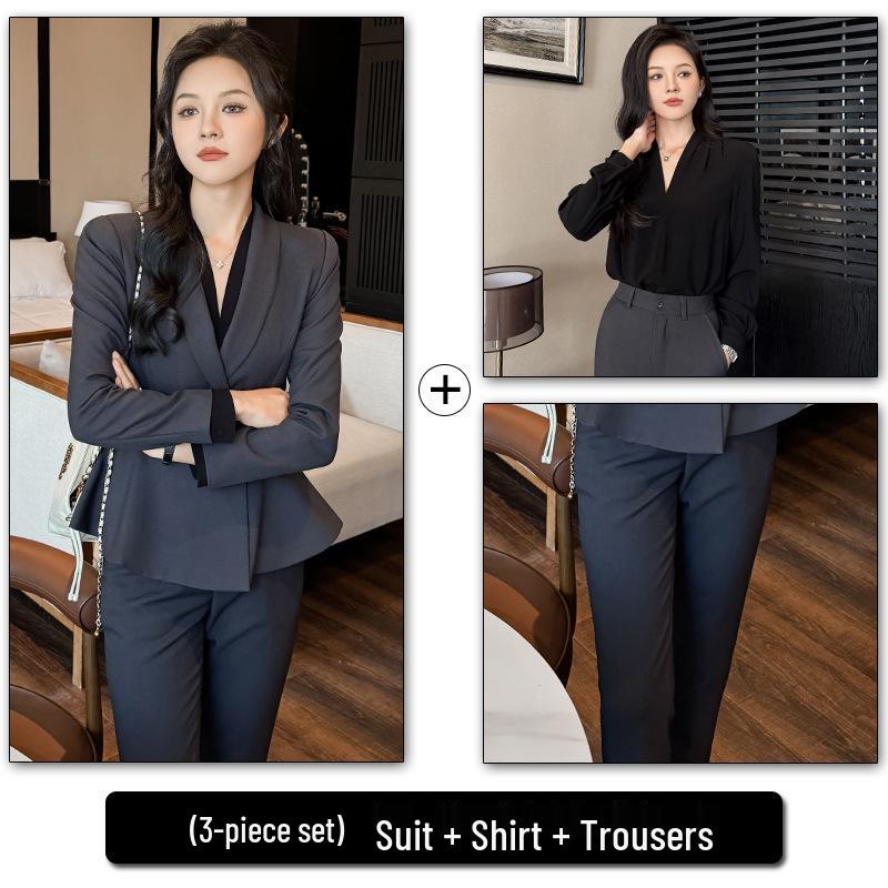 Women's High-End Professional Spring/Summer Suit for Office, Hotel, and Beauty Salon