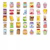 35pcs-50pcs Playful Desserts Stickers Cartoon Food Sticker Pack DIY Stickers For Laptop Motorcycle Luggage Phone DIY Phone