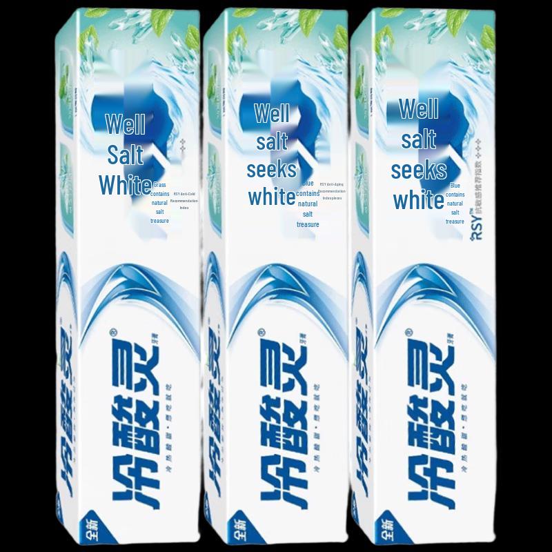 

Cold Acid Ling Well Salt Whitening Toothpaste 3-Pack