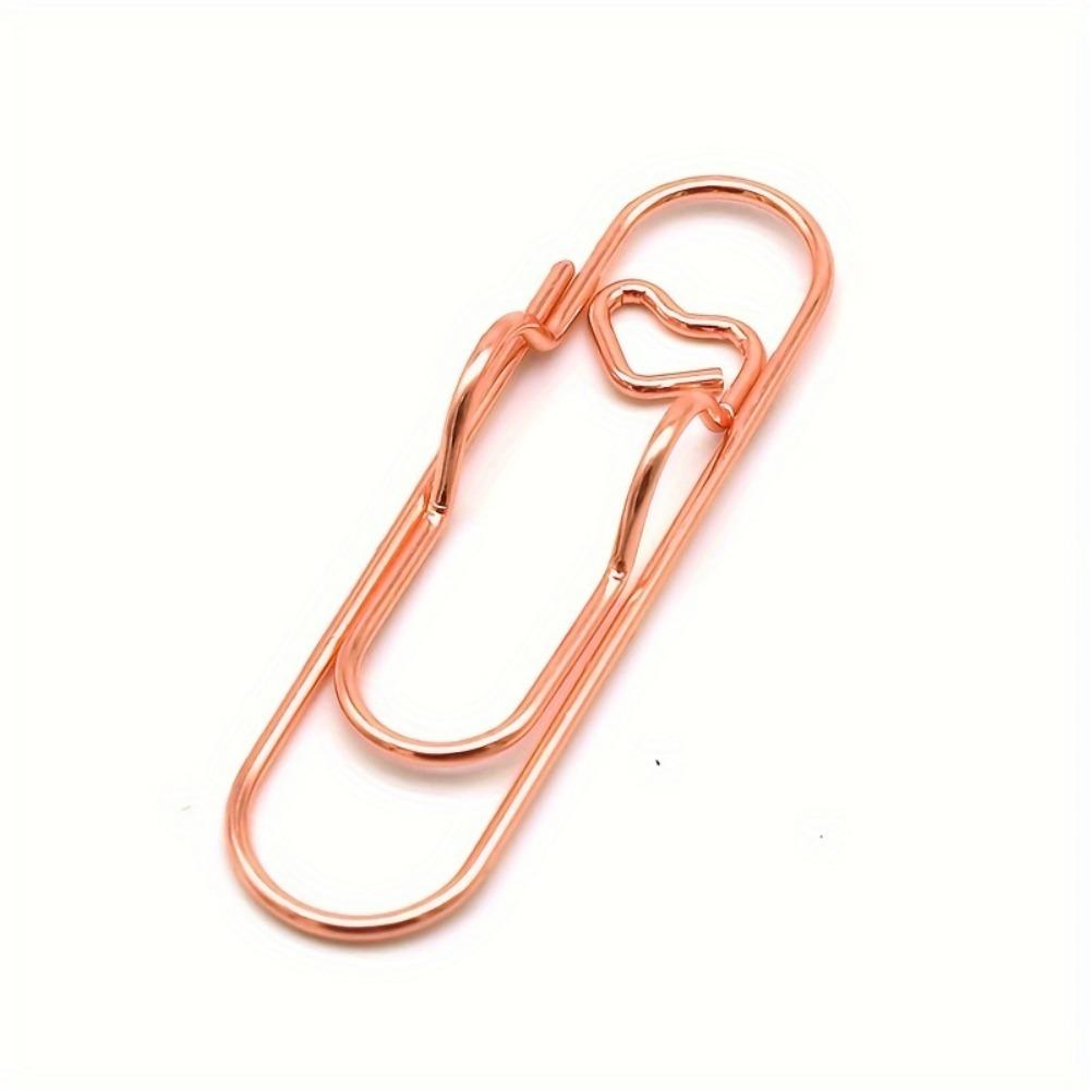 5Pcs Paper Clips Metal Pen Holder Clip School Bookmarks Photo Memo Ticket Clip Stationery Office School Supplies