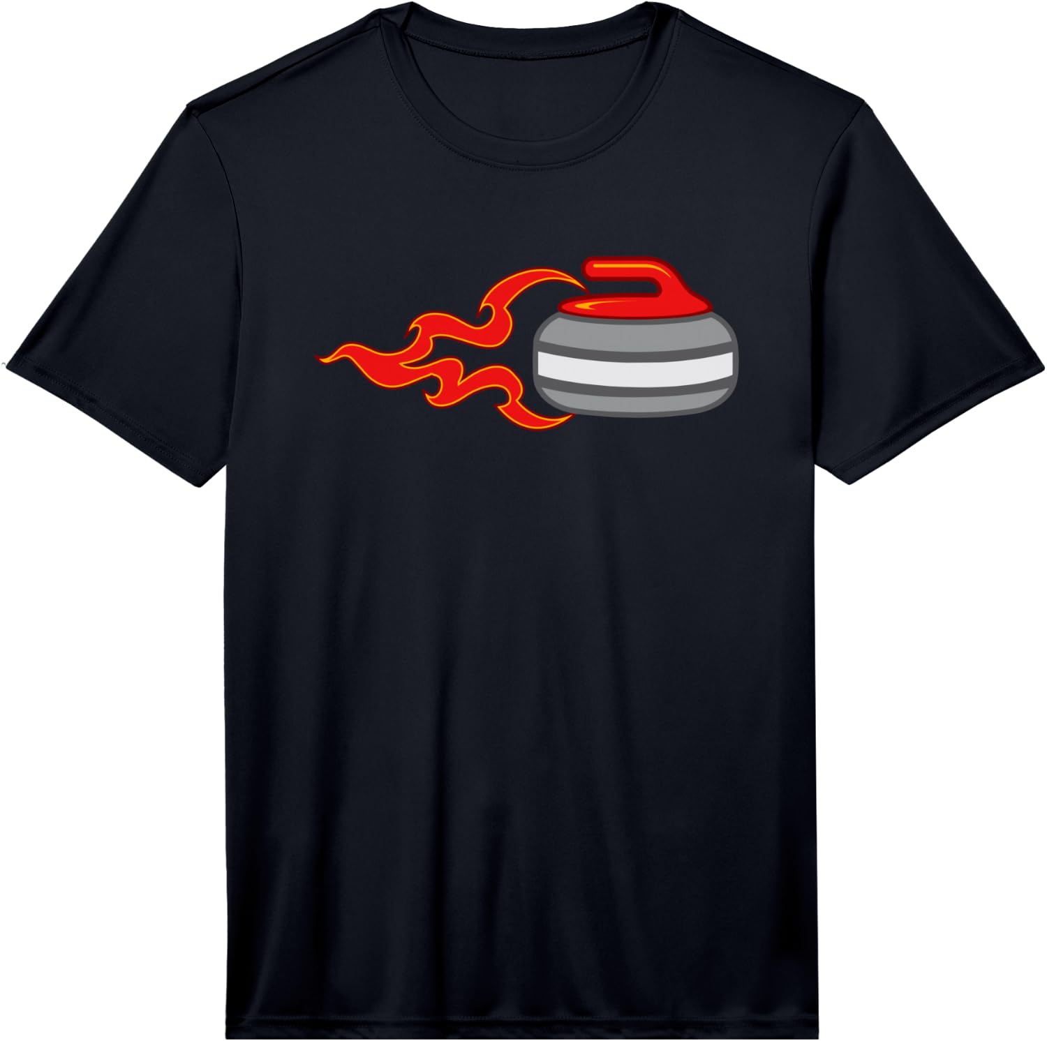 Curling Sweep Stone Funny Trendy, Ice Sports Performance  Unisex T-Shirt XXXL