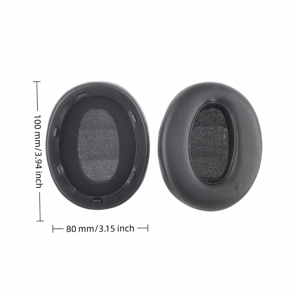 2PCS Leather Replacement Ear Pads Ear Covers for Sony WH XB910N Headphones Replacement Parts