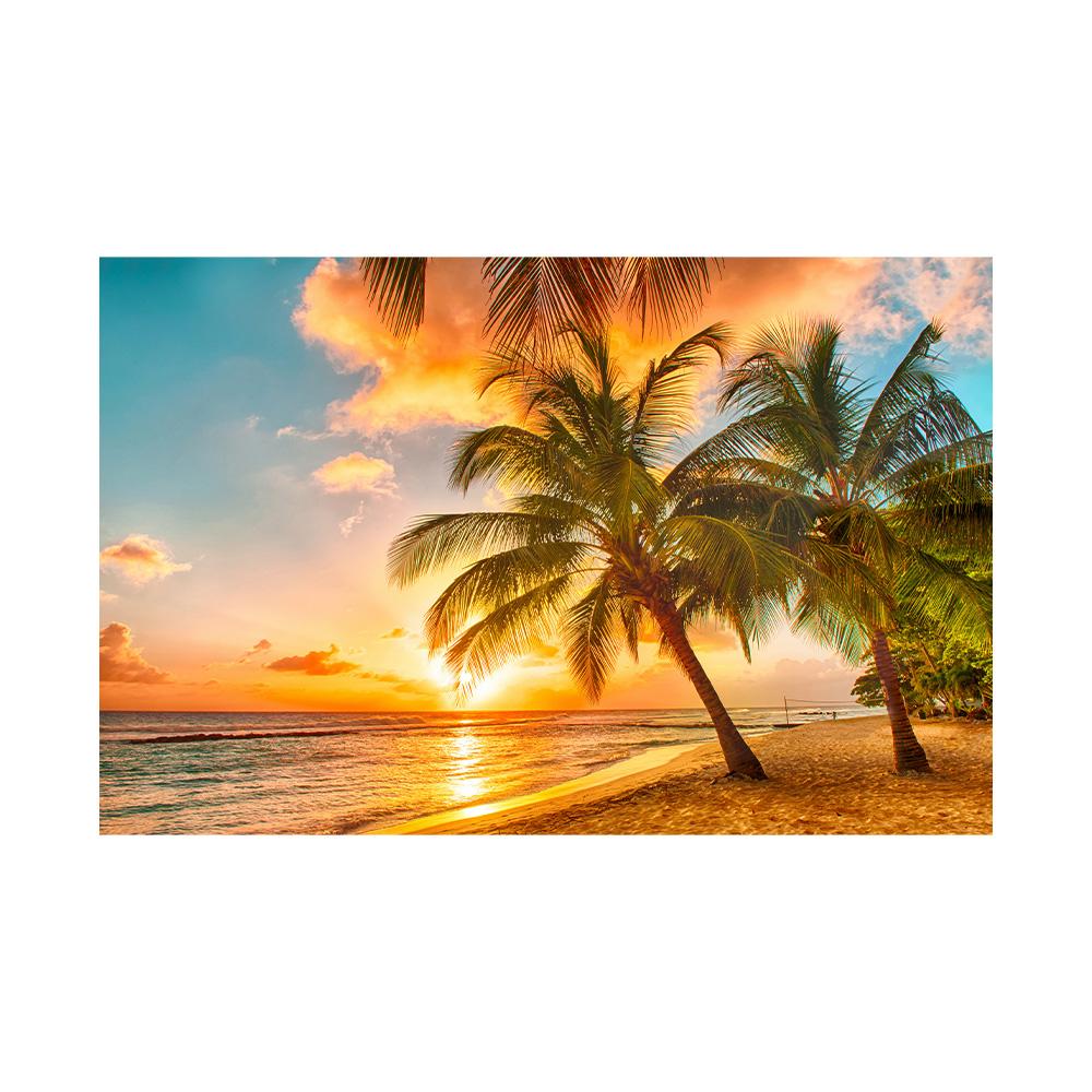 Blue Ocean Beach Scenery Canvas Painting Frameless Home Decor Suitable for Living Room Bedroom for Friends and Family Gifts