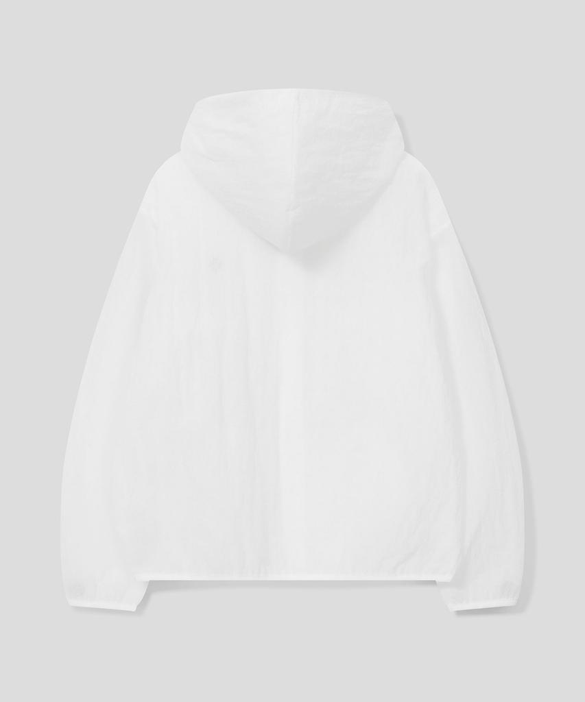 Slow Record House Mesh Lightweight Jacket_White