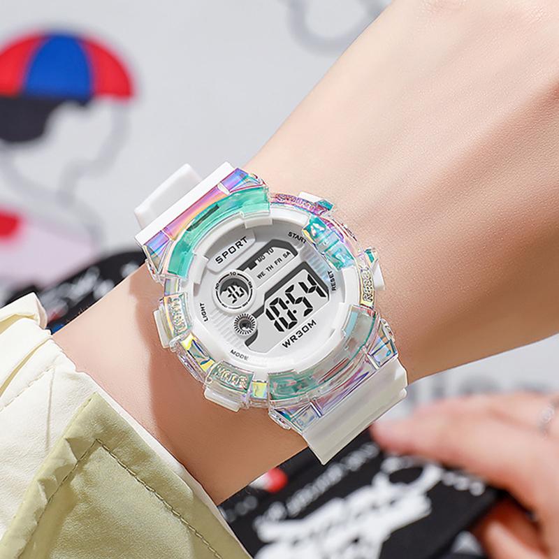 Fashion Kids Watches LED Digital Watch for Kids Boys and Girls Sports Clock Alarm Luminous Students Electronic Wristwatch Gifts