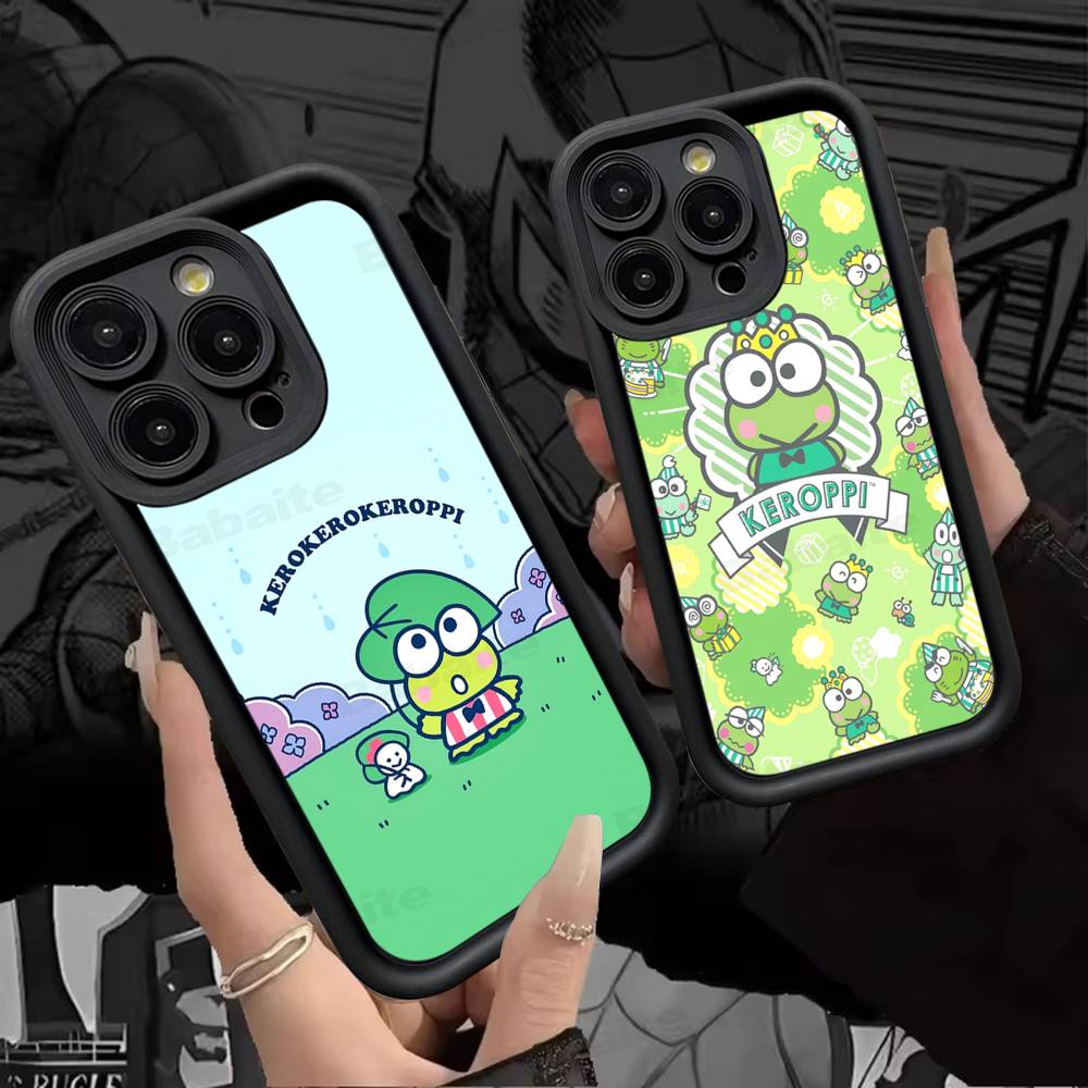 Cute Cartoon K-Keroppis Phone Case For IPhone 11 12 13 16 15 17 14 Pro Max Soft Funda Silicone Cover
