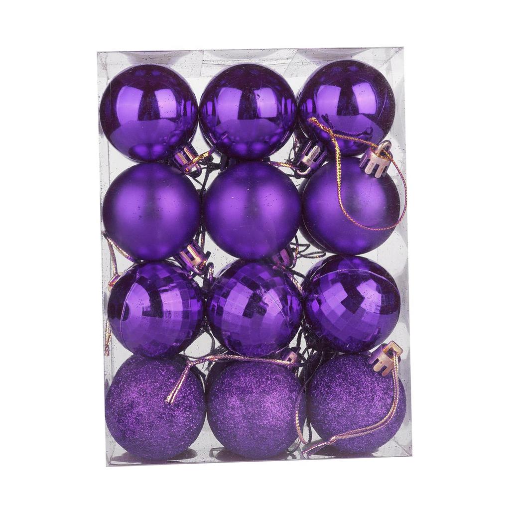 24 Stück Weihnachtsbaumkugeln Christbaumschmuck Dekorationen für Neujahr Verlobung Weihnachtsbaum Jubiläum Partyzubehör
