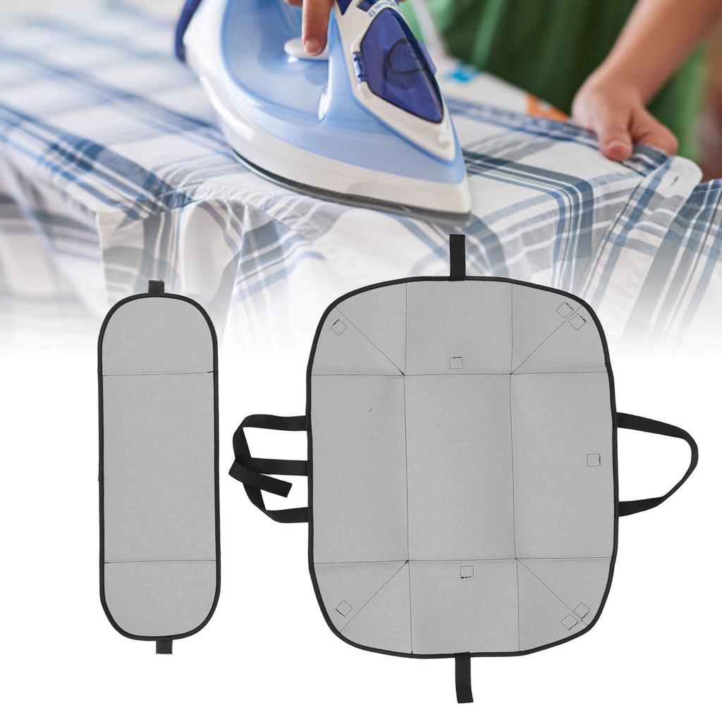 Faltbare Bügelmatte Baumwolle Hitzebeständig Rutschfest Dick Reisebügelunterlage für Tischplatte Arbeitsplatte