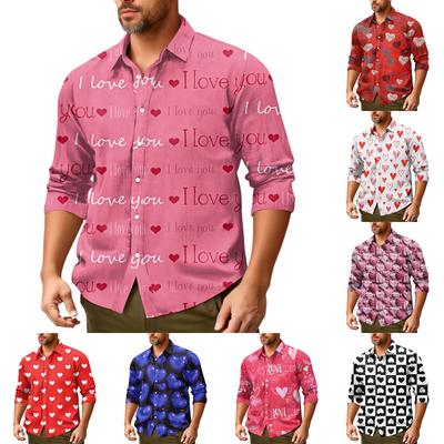 Men'S Casual Loose Fitting Long Sleeved Shirt Fashionable Lapel Shirt Top