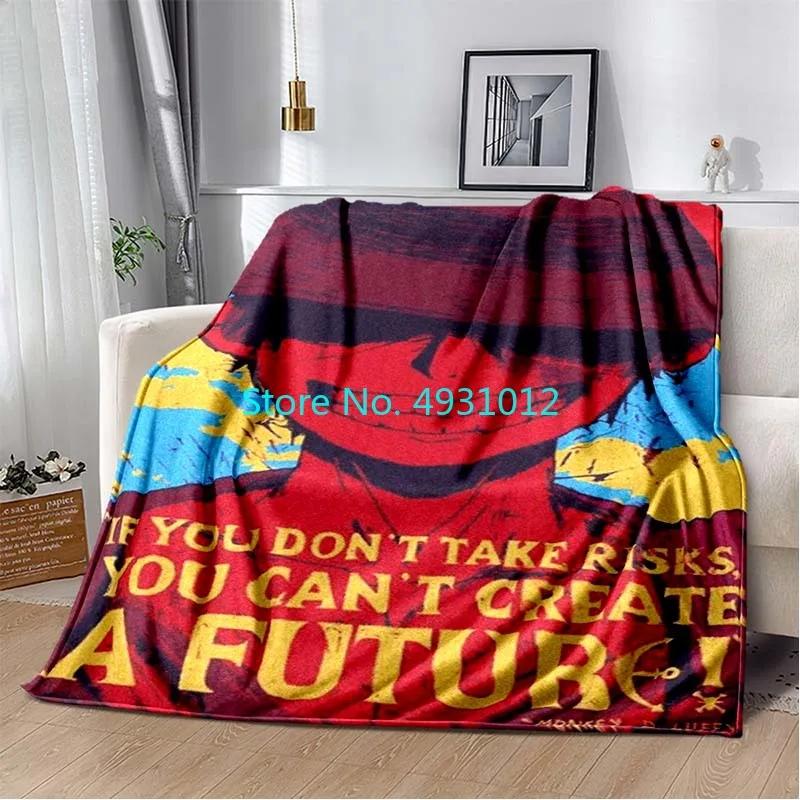 Cartoon Cover Blanket Luffy Student Air Conditioning Blanket Flannel Lamb Sherpa Blankets Baby Kids Gift Throw Sofa Bedroom