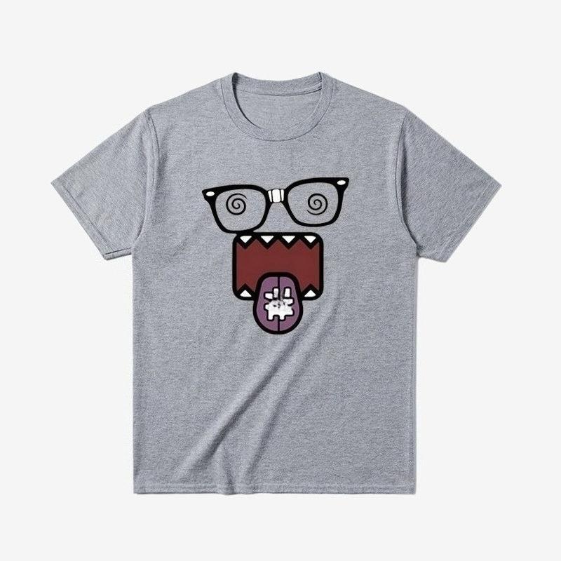 

Interesting That The Emoji Printed T-shirt Is Fashionable Round Neck Short Sleeved Loose and Versatile for Both Men and Women 4XL