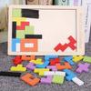 Wooden Tetris Puzzle for Kids Educational Tangram Toy