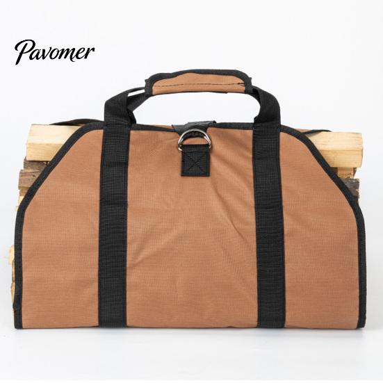 Portable Wood Log Storage Firewood Carrier Bag with Handle, Heavy Duty Large Tote, Durable Hauler Oxford Cloth Holder for Indoor And Outdoor