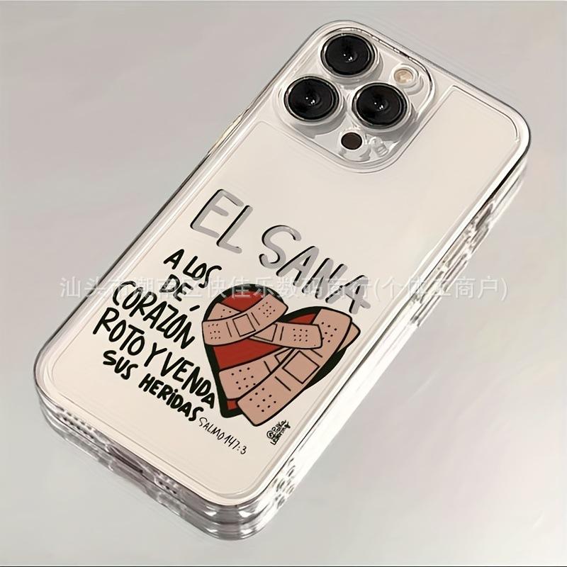 ins wind sweetheart graffiti applies to Apple 15promax mobile phone case iPhone14 transparent 16/17 soft glue 1213