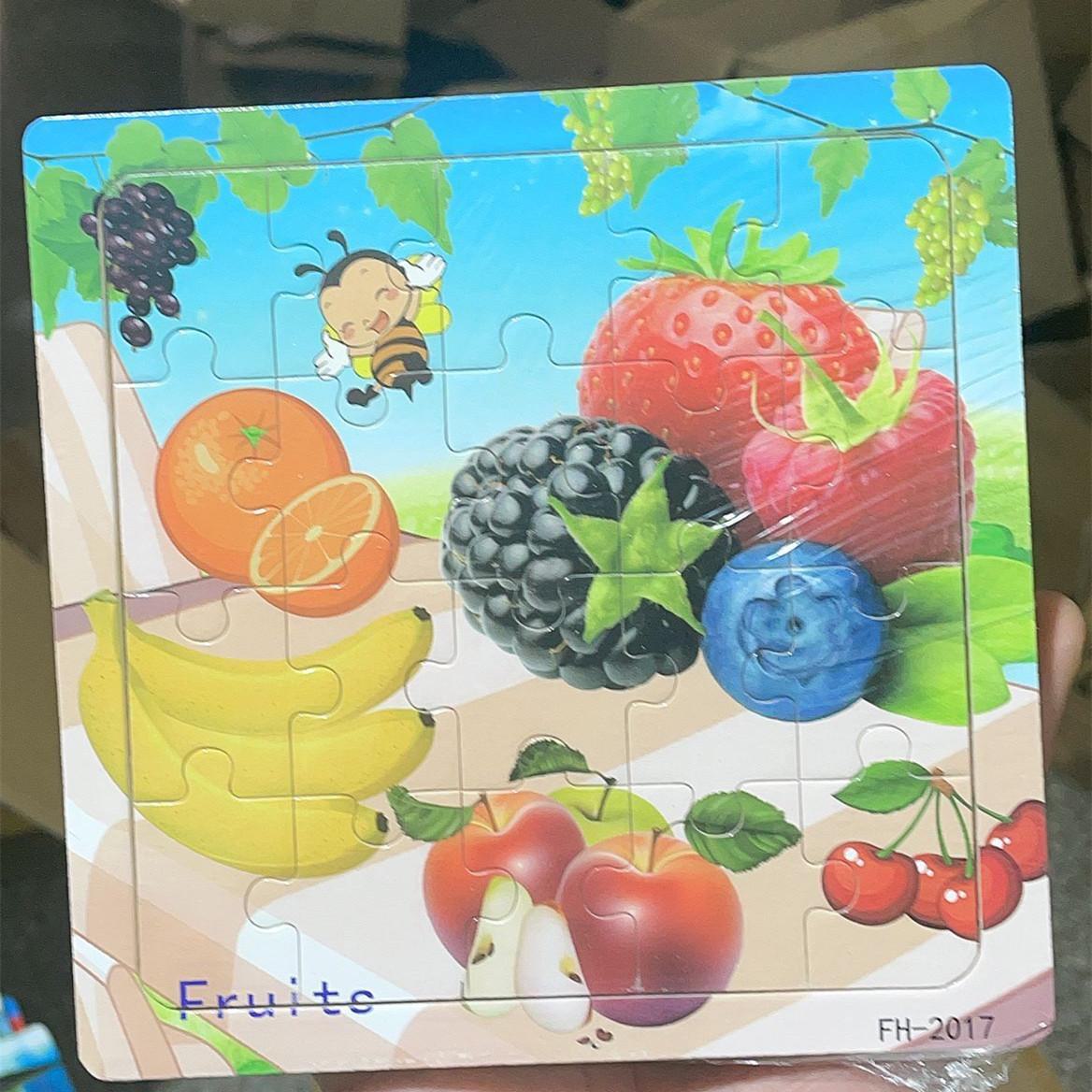 

Дерев яний пазл з 20 елементів з мультяшними тваринами для дітей віком 3-7 років: Навчальна іграшка для раннього навчання