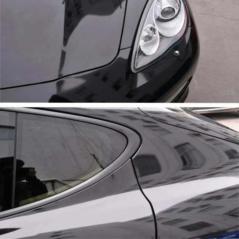 Car Gloss Vinyl Wrap Film Car Motorcycle Body Styling Decals Black Bright Color Sticker Decoration Stickers Exterior Accessiries