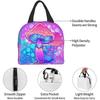 Lunch Bag for Women  Mushrooms Sacred Trippy Psychedelic Hippie Colorful Insulated Lunch Box Cooler Tote for Work School