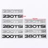 Car Rear Trunk Letters Badge 280TSI 300TSI 330TSI 380TSI Sticker for Golf Lavida Santana Touran Passat B5 Scirocco